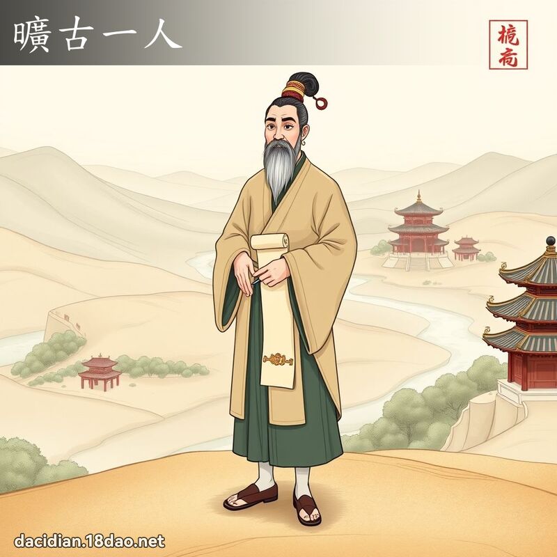 旷古一人 - 国语大辞典配图