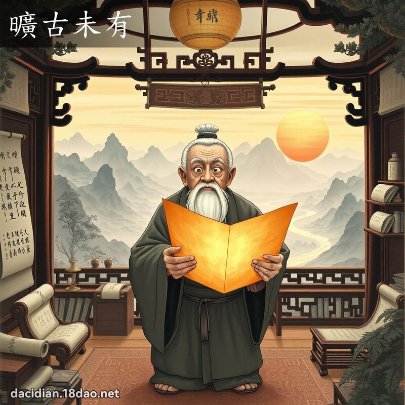 曠古未有 - 國語大辭典配圖