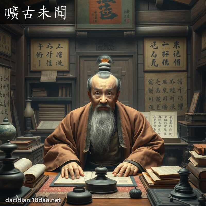 曠古未聞 - 國語大辭典配圖