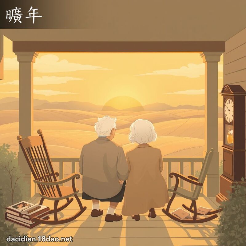 曠年 - 國語大辭典配圖