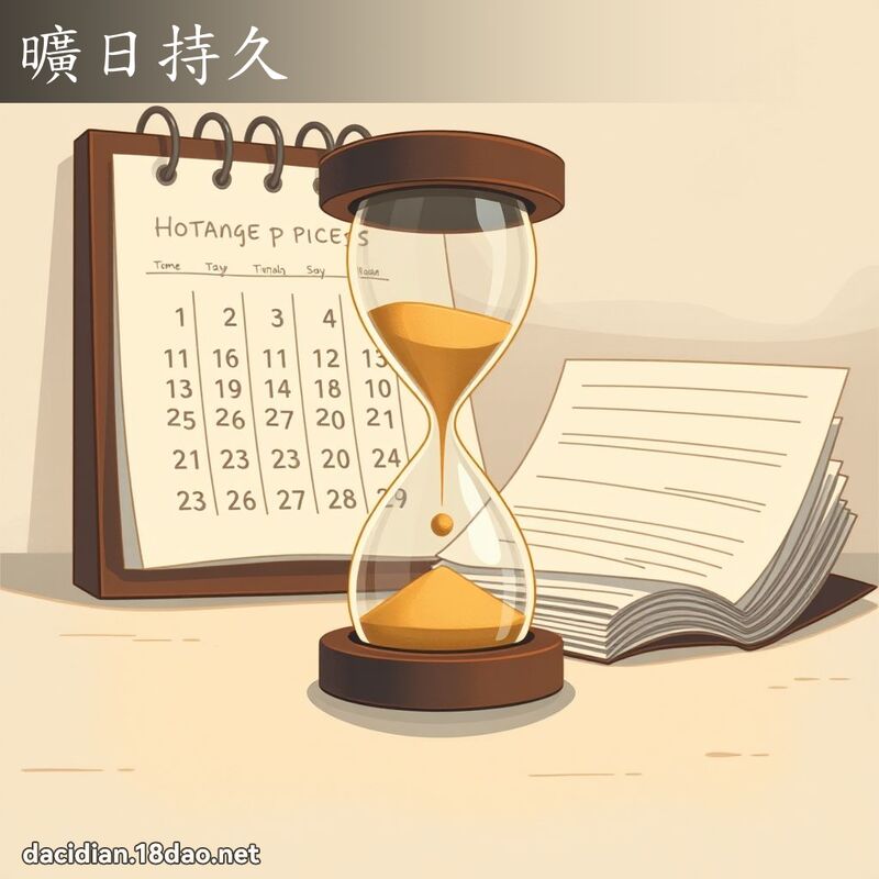 旷日持久 - 国语大辞典配图