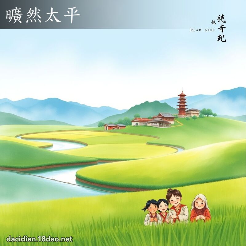旷然太平 - 国语大辞典配图