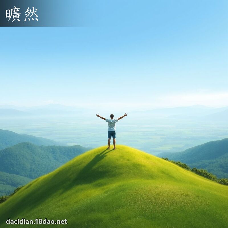 旷然 - 国语大辞典配图