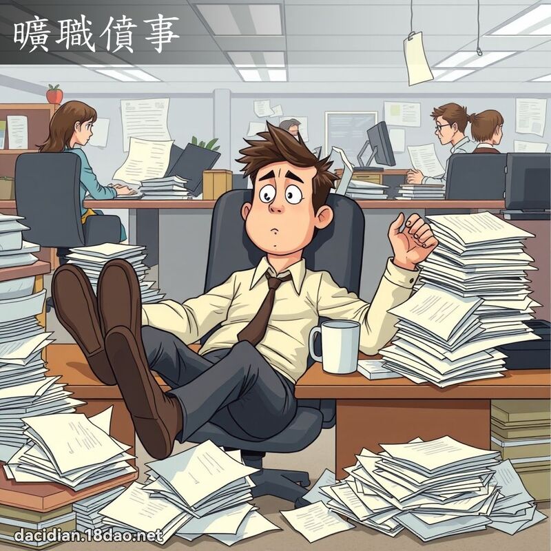 旷职僨事 - 国语大辞典配图