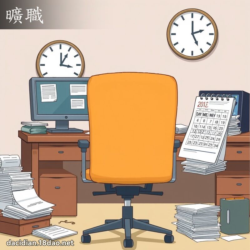旷职 - 国语大辞典配图