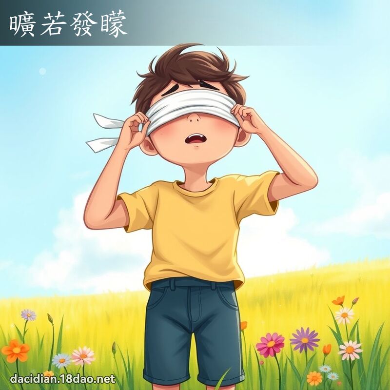 曠若發矇 - 國語大辭典配圖