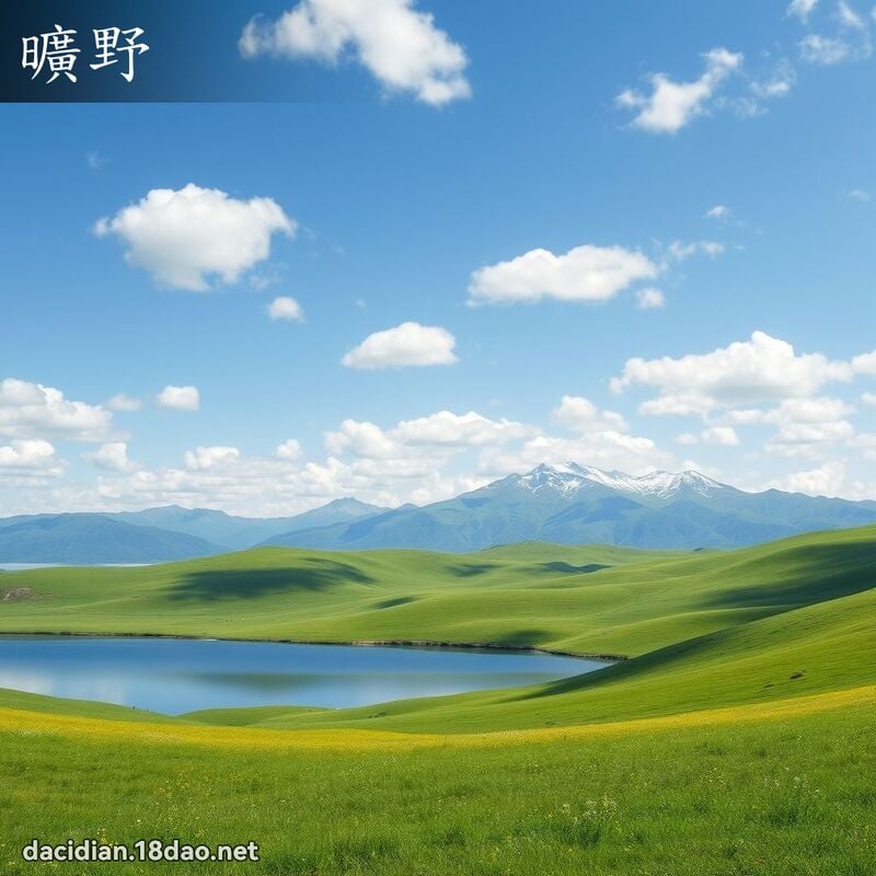 旷野 - 国语大辞典配图