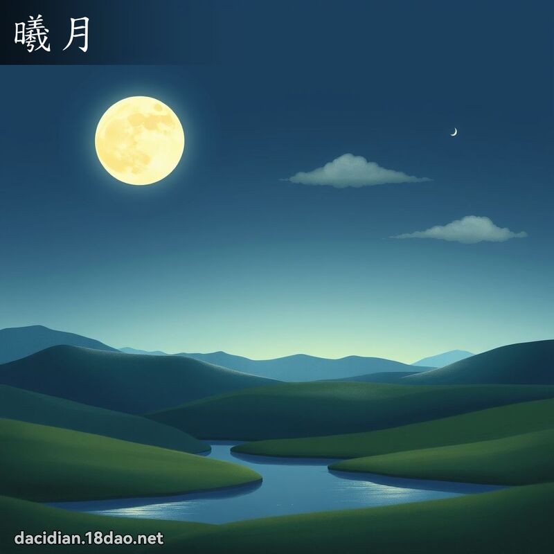 曦月 - 國語大辭典配圖