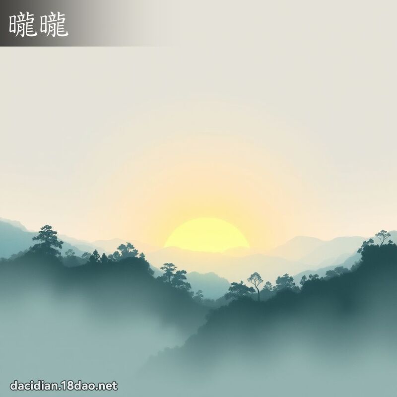 曨曨 - 國語大辭典配圖