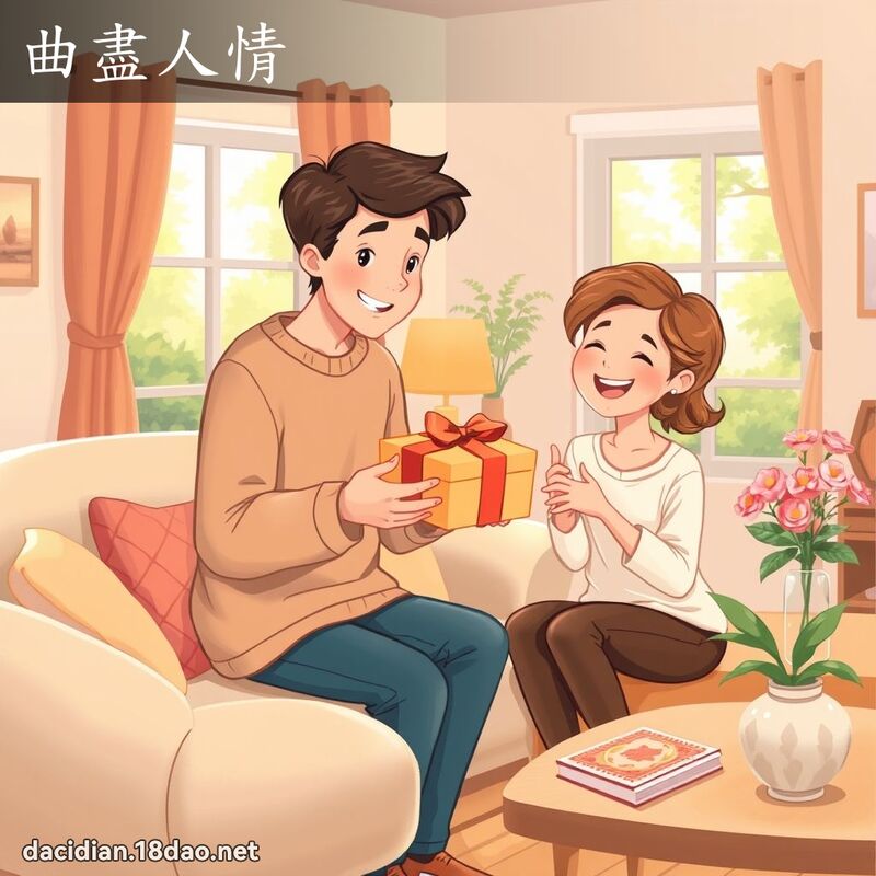 曲尽人情 - 国语大辞典配图