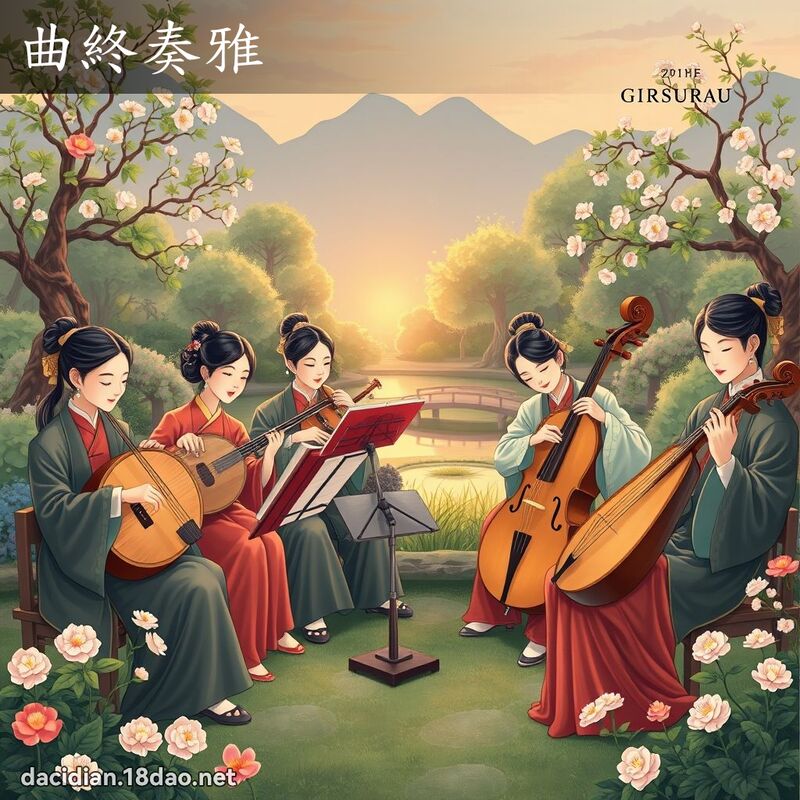 曲終奏雅 - 國語大辭典配圖