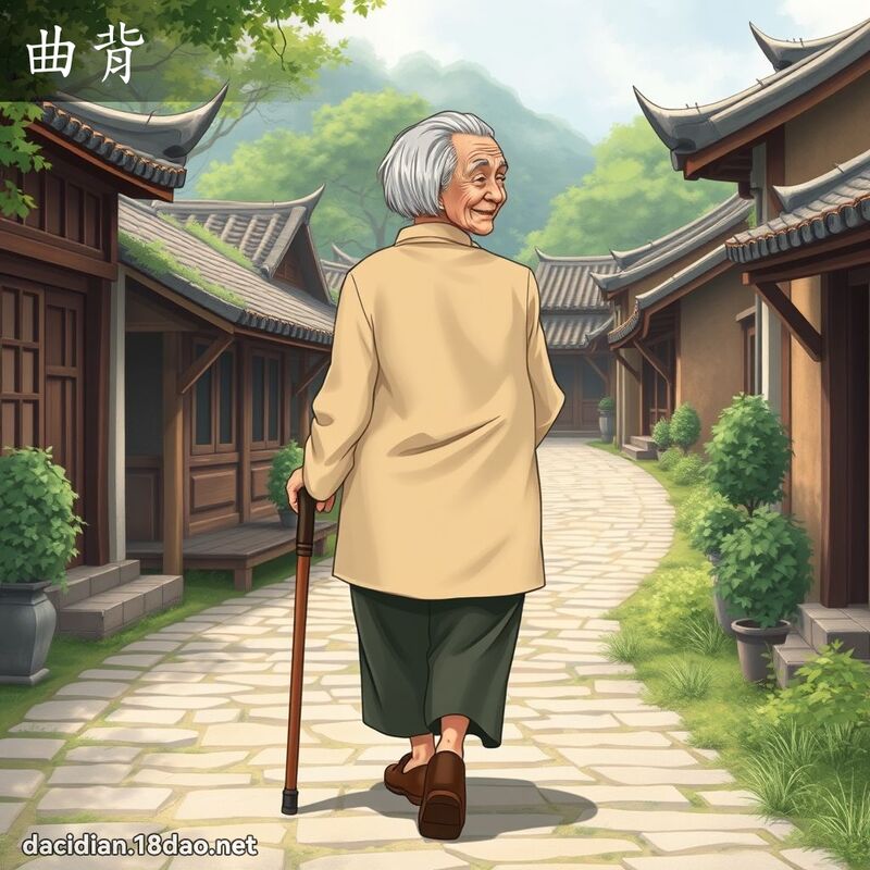 曲背 - 國語大辭典配圖