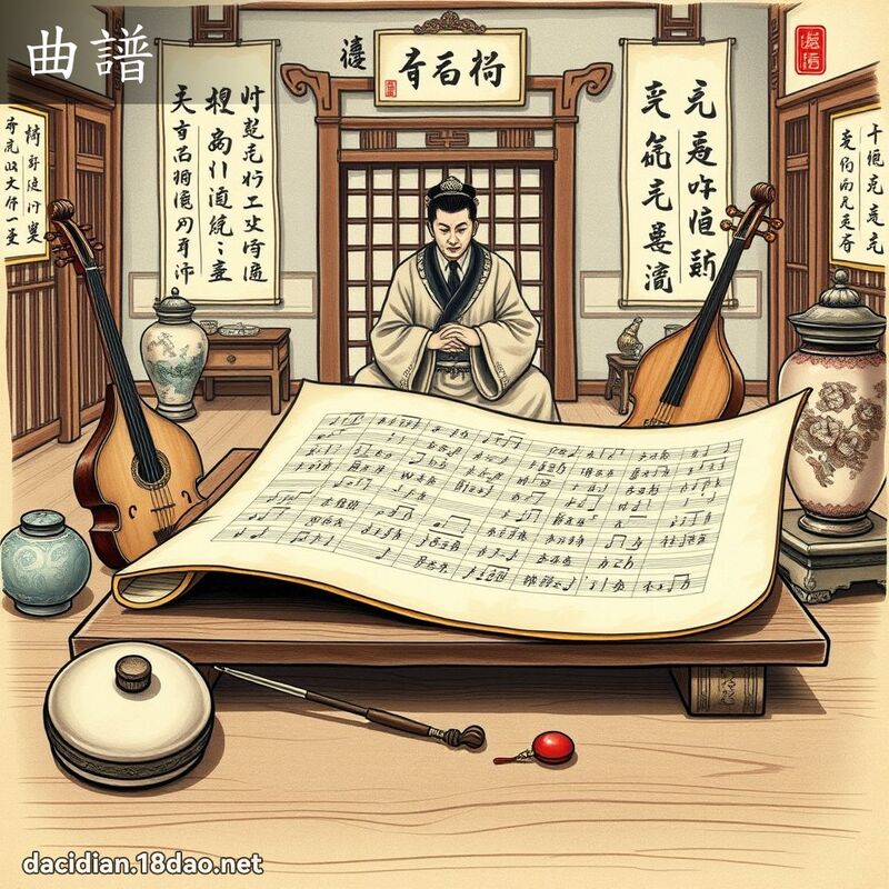 曲谱 - 国语大辞典配图