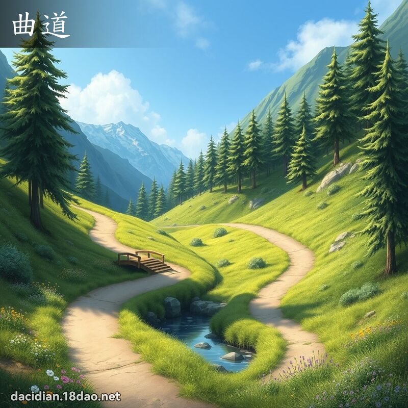 曲道 - 國語大辭典配圖