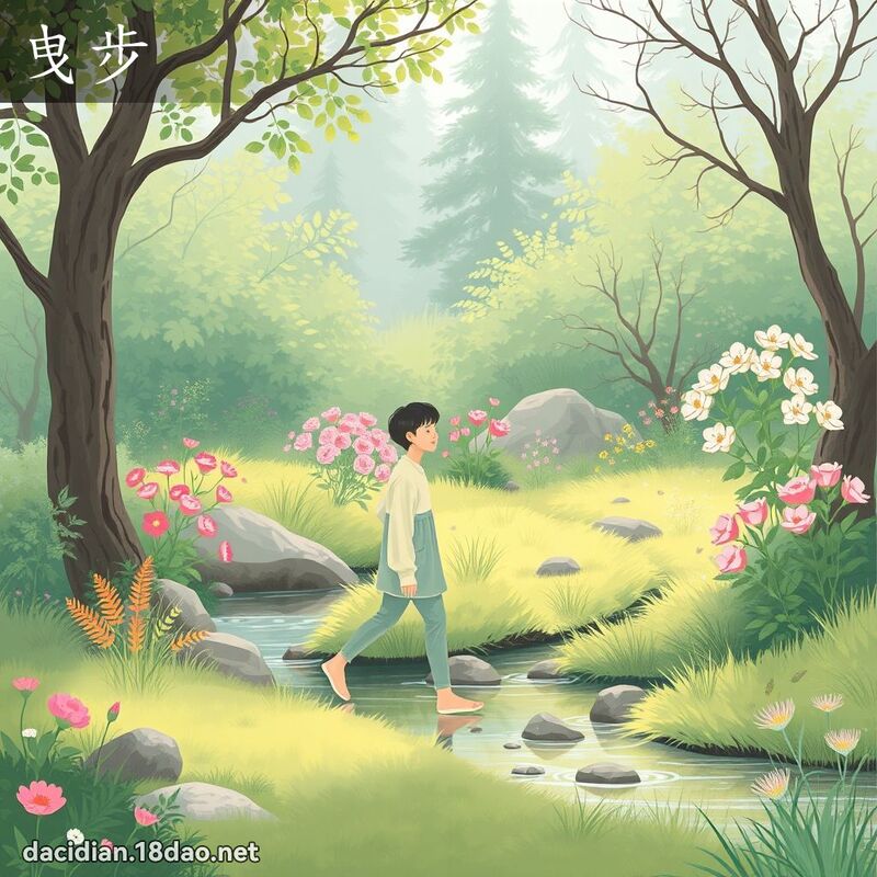 曳步 - 國語大辭典配圖