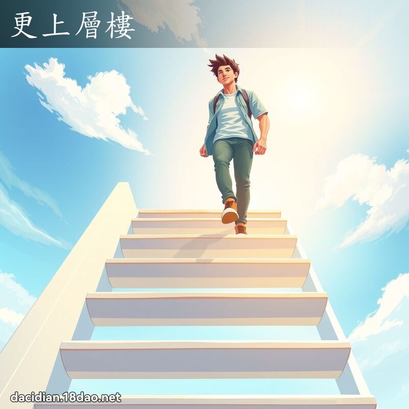 更上層樓 - 國語大辭典配圖