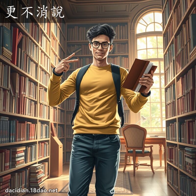 更不消說 - 國語大辭典配圖