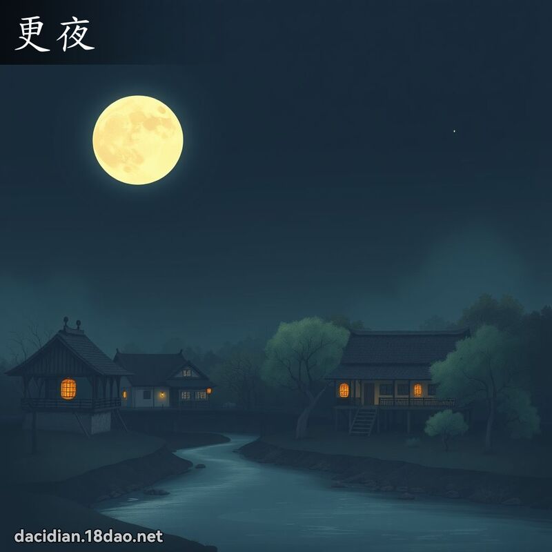 更夜 - 国语大辞典配图