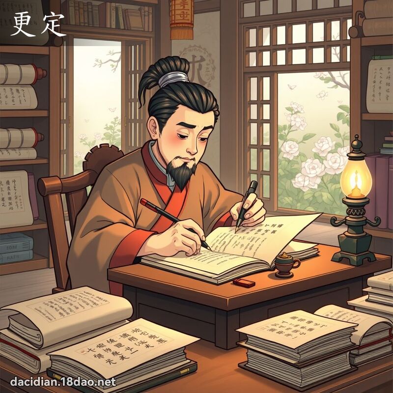 更定 - 國語大辭典配圖