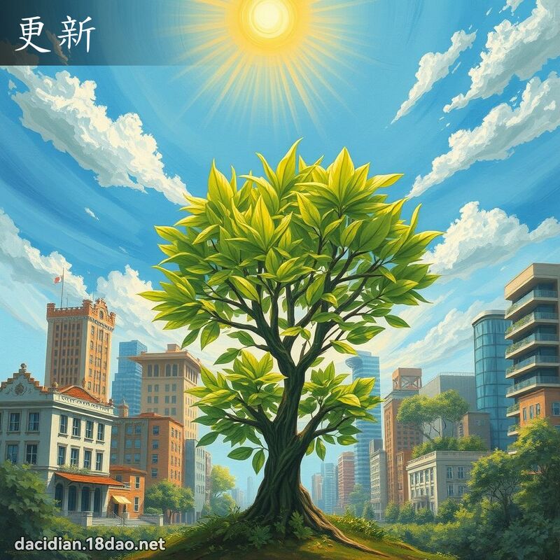 更新 - 國語大辭典配圖