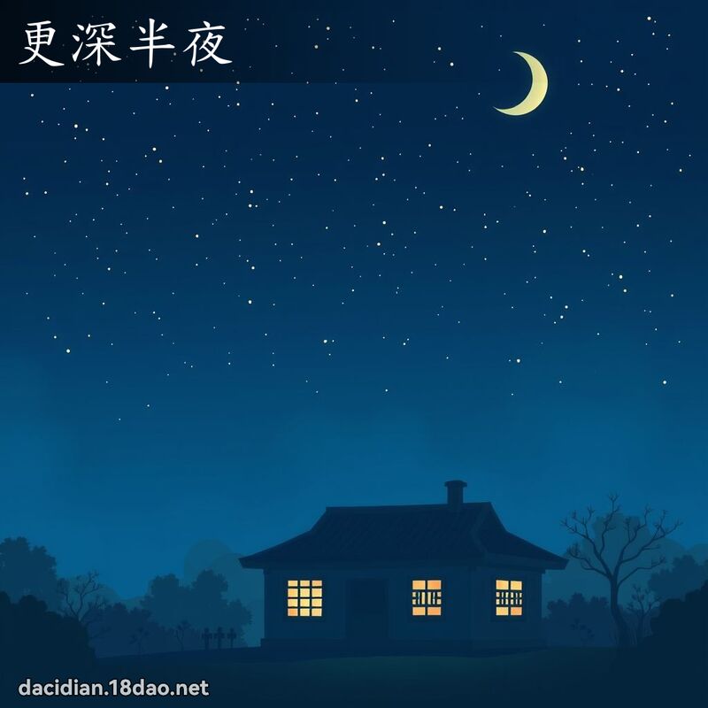 更深半夜 - 國語大辭典配圖