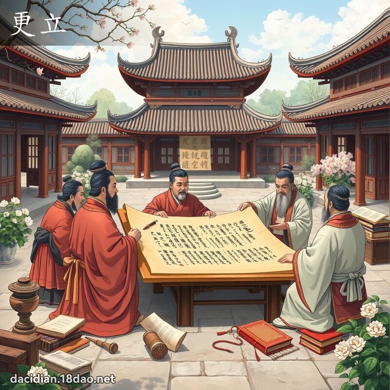 更立 - 國語大辭典配圖