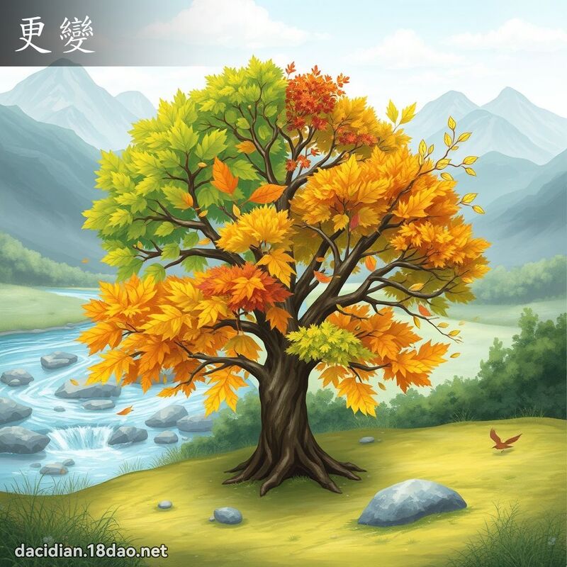 更變 - 國語大辭典配圖