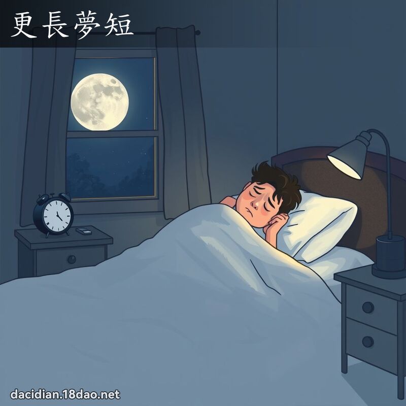 更長夢短 - 國語大辭典配圖