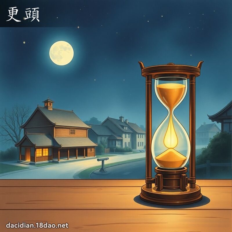 更头 - 国语大辞典配图