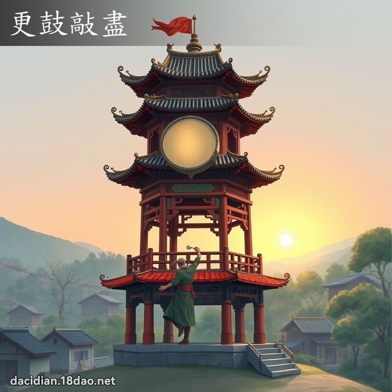 更鼓敲盡 - 國語大辭典配圖