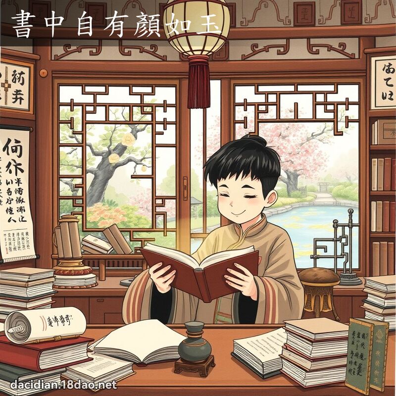 書中自有顏如玉 - 國語大辭典配圖
