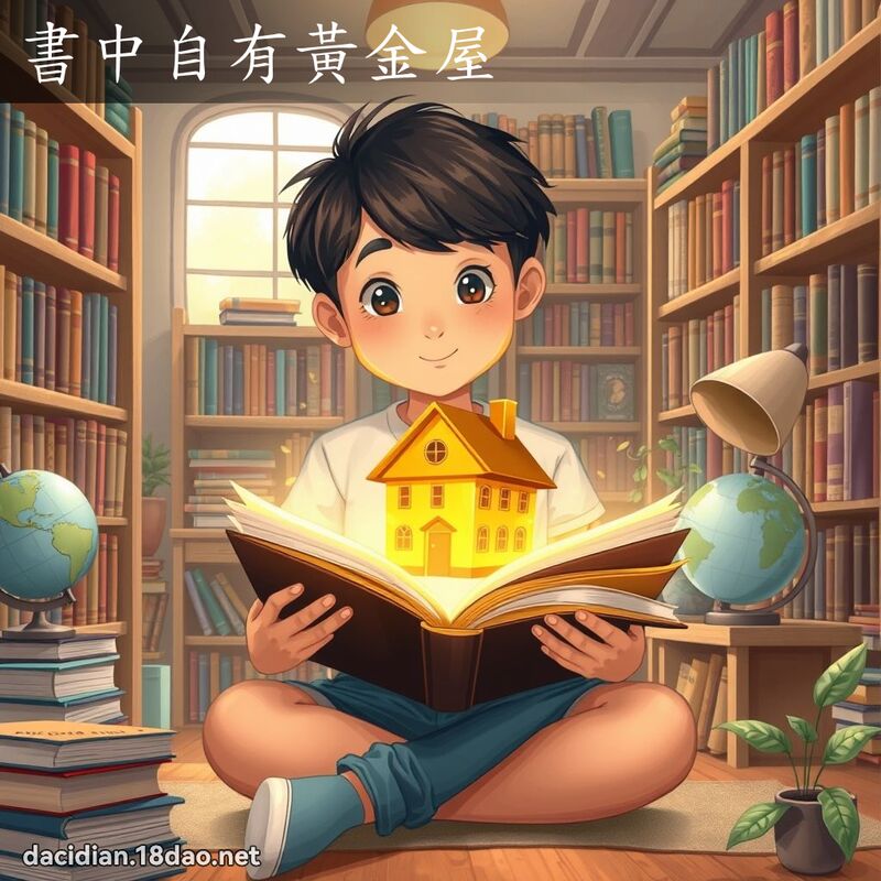書中自有黃金屋 - 國語大辭典配圖