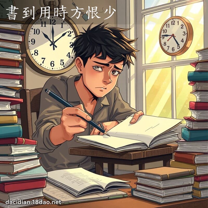 書到用時方恨少 - 國語大辭典配圖