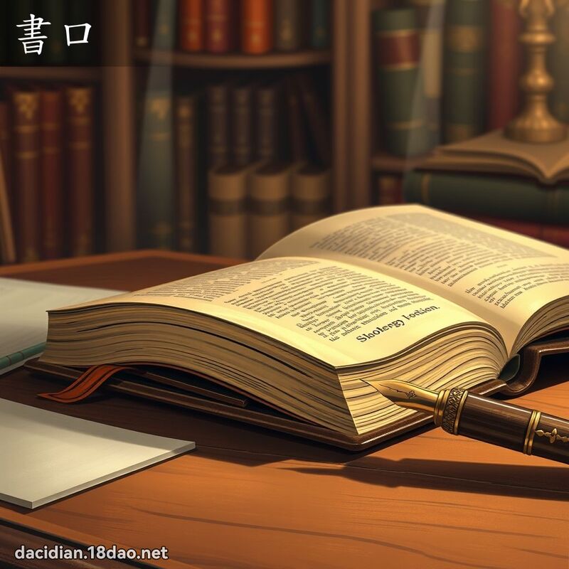 書口 - 國語大辭典配圖
