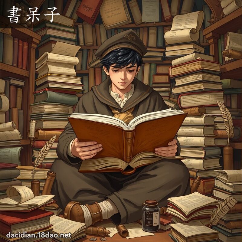 书呆子 - 国语大辞典配图