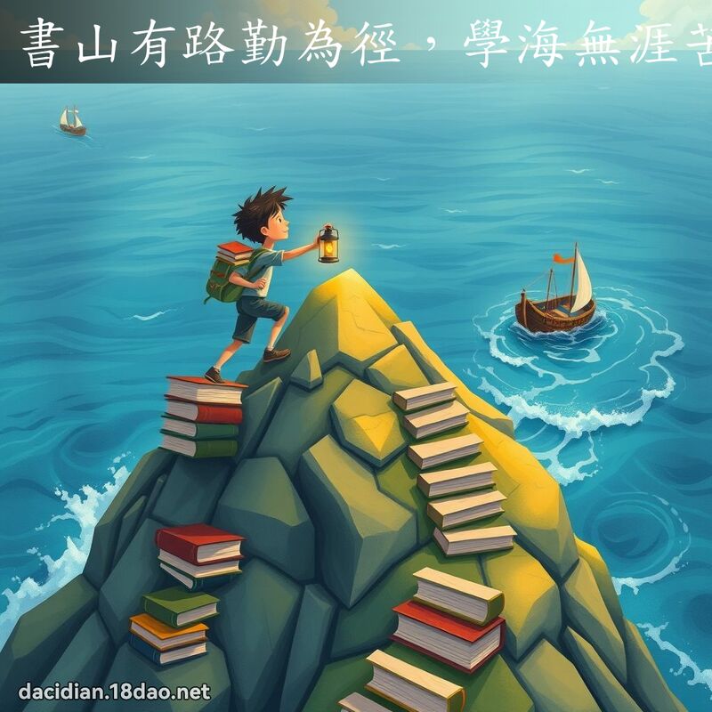 書山有路勤為徑，學海無涯苦作舟 - 國語大辭典配圖