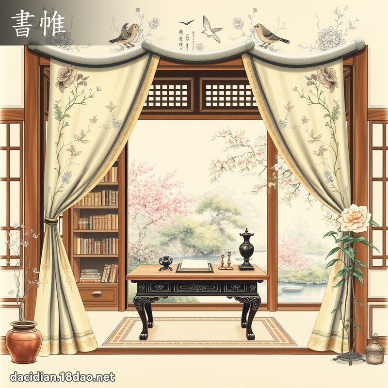 書帷 - 國語大辭典配圖