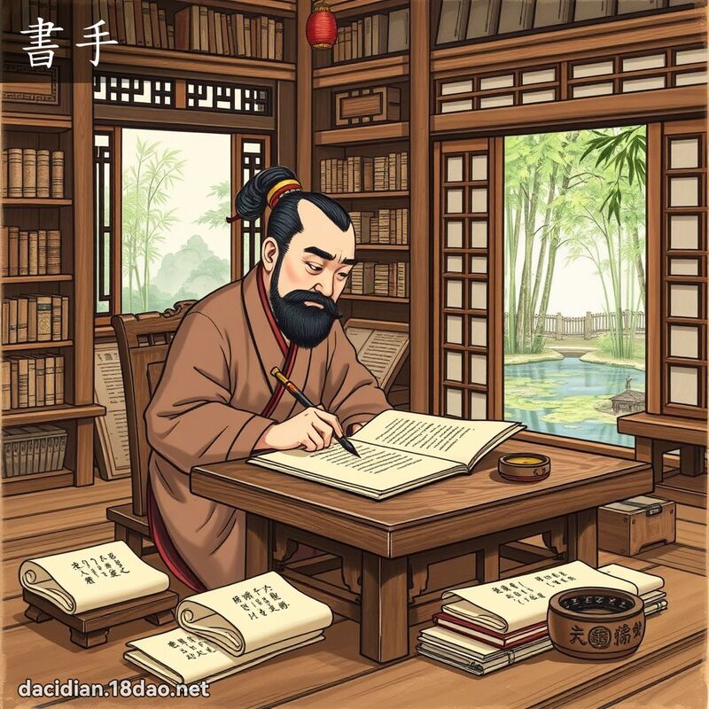 書手 - 國語大辭典配圖