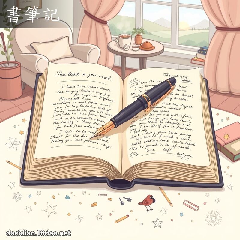 書筆記 - 國語大辭典配圖