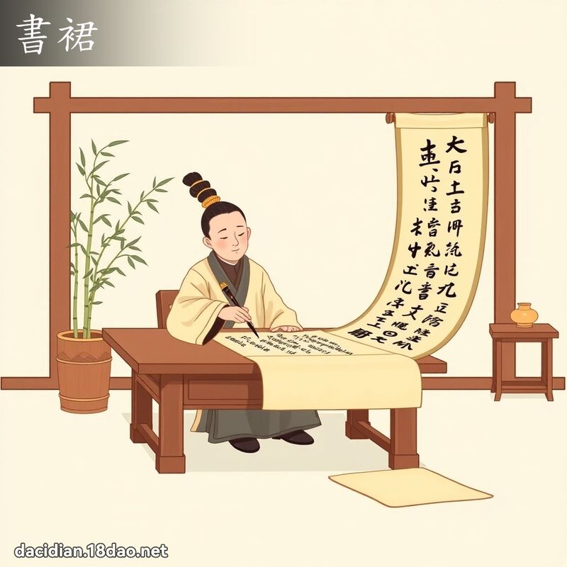 書裙 - 國語大辭典配圖