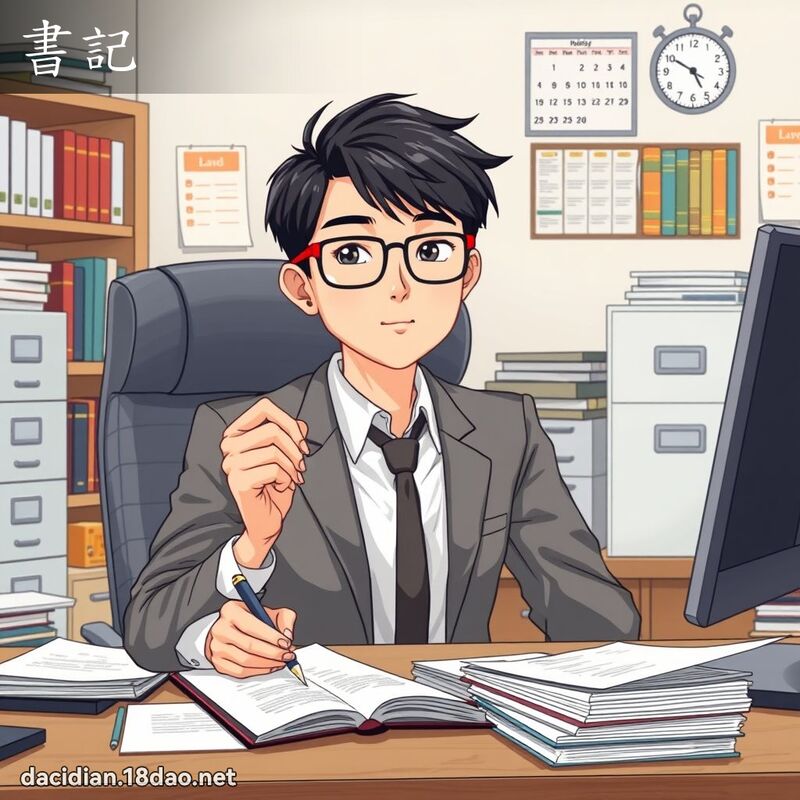 書記 - 國語大辭典配圖