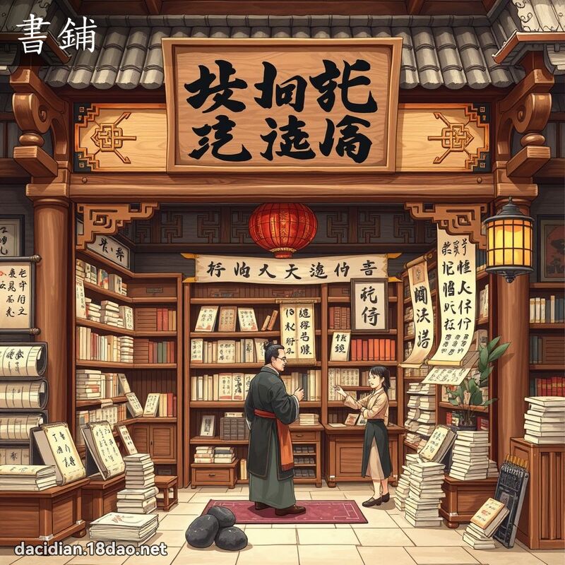 書鋪 - 國語大辭典配圖