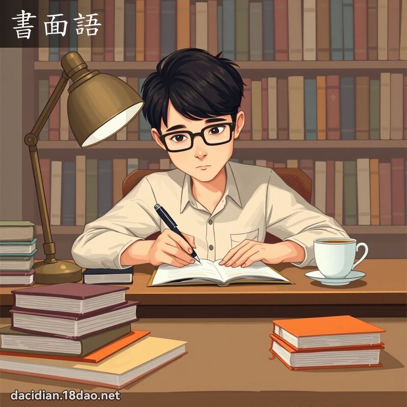 書面語 - 國語大辭典配圖