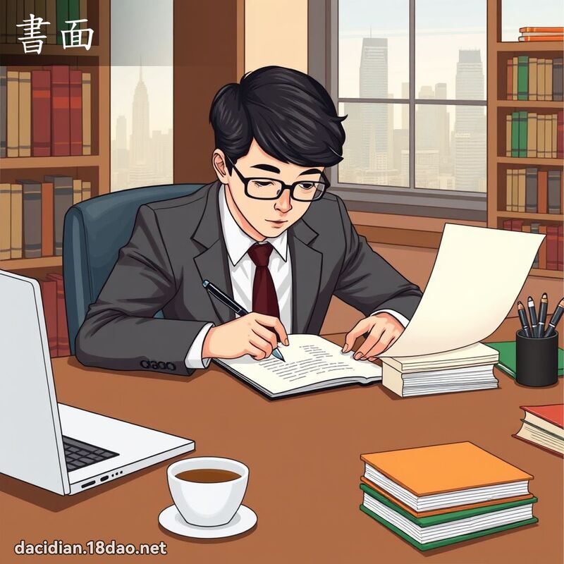 书面 - 国语大辞典配图