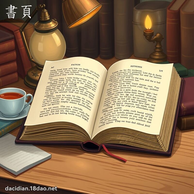 書頁 - 國語大辭典配圖