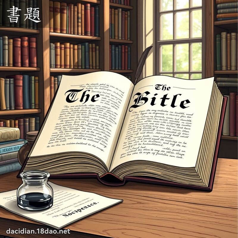 书题 - 国语大辞典配图