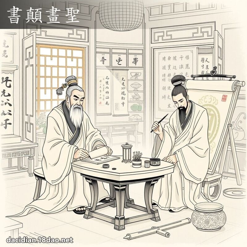 书顛画圣 - 国语大辞典配图