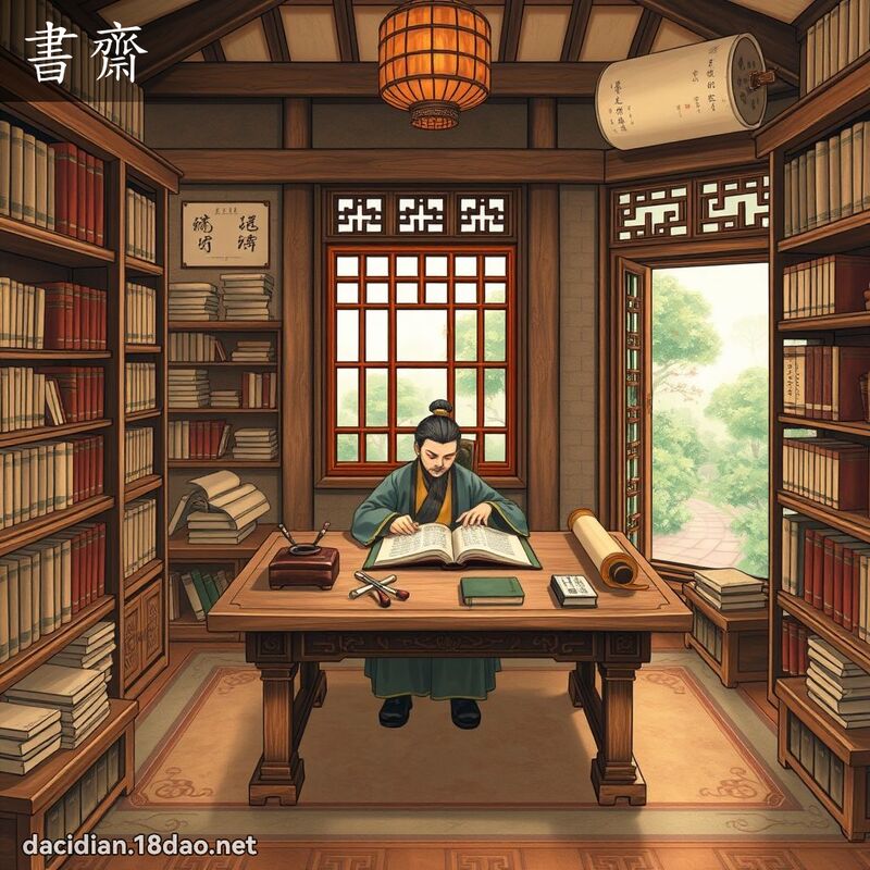 書齋 - 國語大辭典配圖