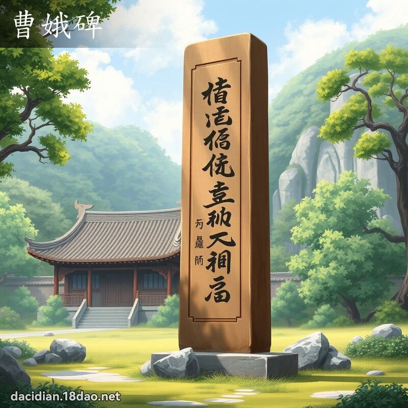 曹娥碑 - 国语大辞典配图