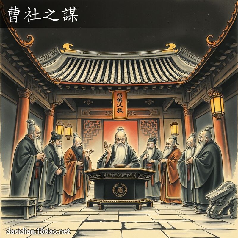 曹社之謀 - 國語大辭典配圖